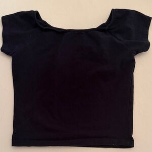 Brandy Melville Navy Sleeve Top